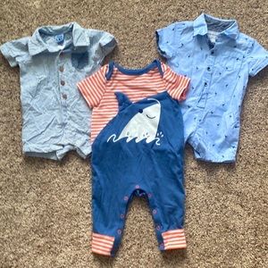 Baby Boy summer rompers 3-6 months